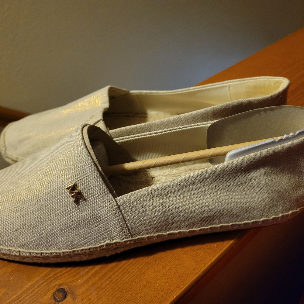 Michael Kors Tan Espadrilles Casual Slip-On Shoes